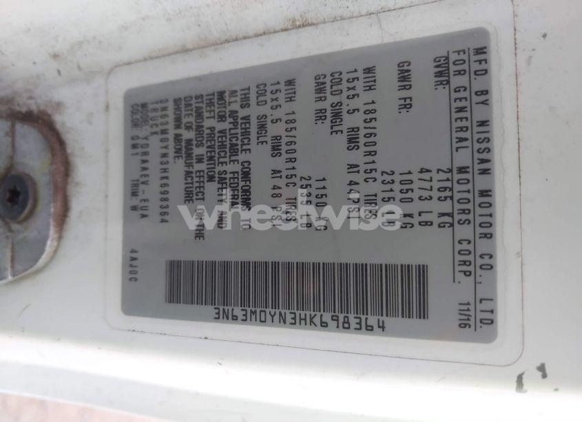 Photo 9 of 2017 Chevrolet City EXPRESS 1LS (VIN 3N63M0YN3HK698364)