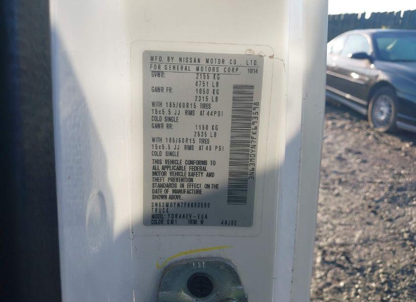 Photo 9 of 2015 Chevrolet City EXPRESS 1LS (VIN 3N63M0YN7FK693598)