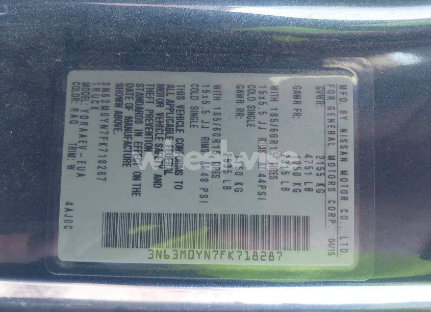 Photo 9 of 2015 Chevrolet City EXPRESS 1LS (VIN 3N63M0YN7FK718287)