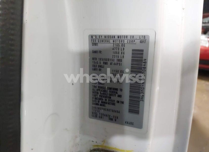 Photo 9 of 2017 Chevrolet City EXPRESS 1LS (VIN 3N63M0YNXHK708484)