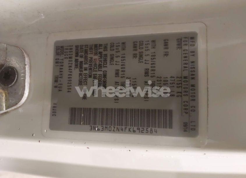 Photo 9 of 2015 Chevrolet City EXPRESS (VIN 3N63M0ZN4FK692584)