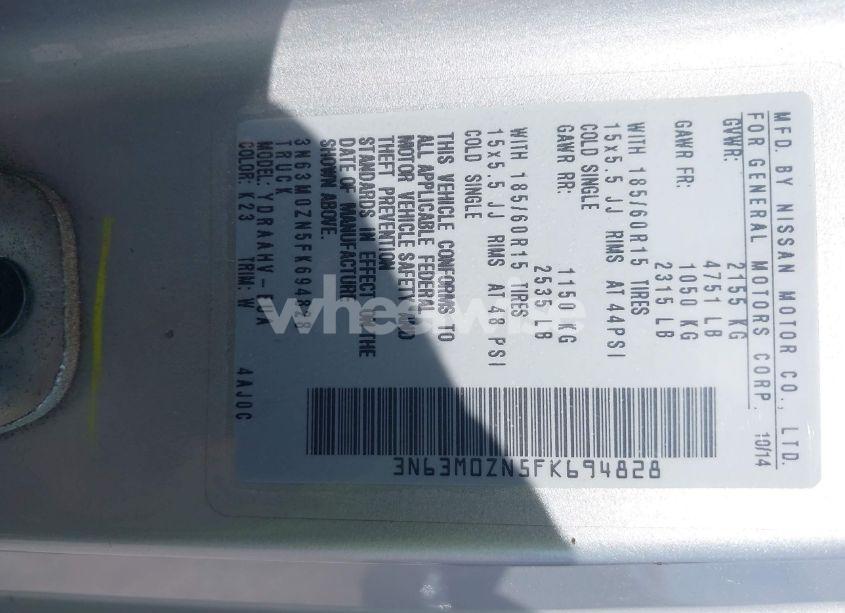 Photo 9 of 2015 Chevrolet City EXPRESS 1LT (VIN 3N63M0ZN5FK694828)