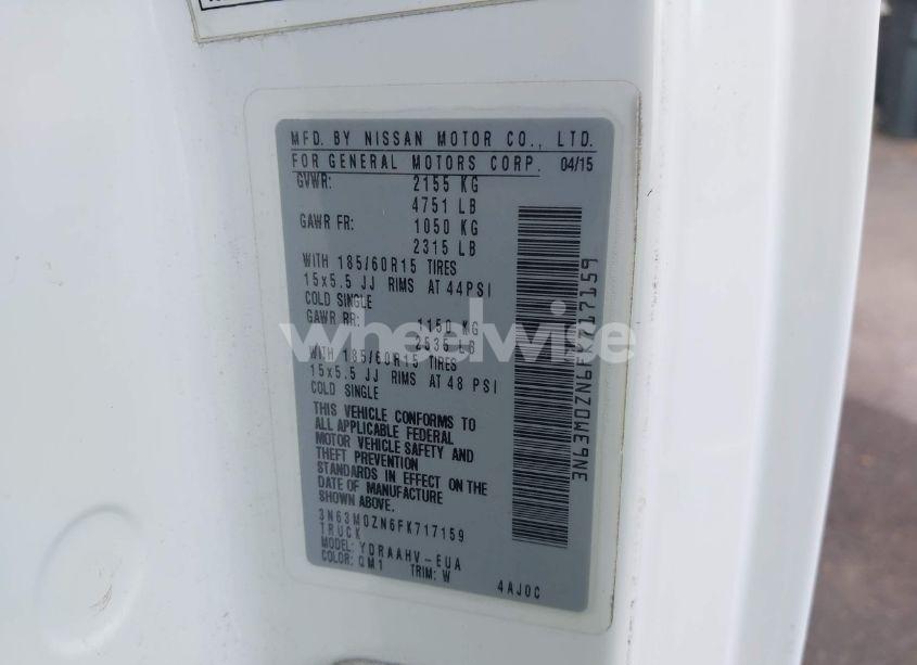 Photo 9 of 2015 Chevrolet City EXPRESS 1LT (VIN 3N63M0ZN6FK717159)