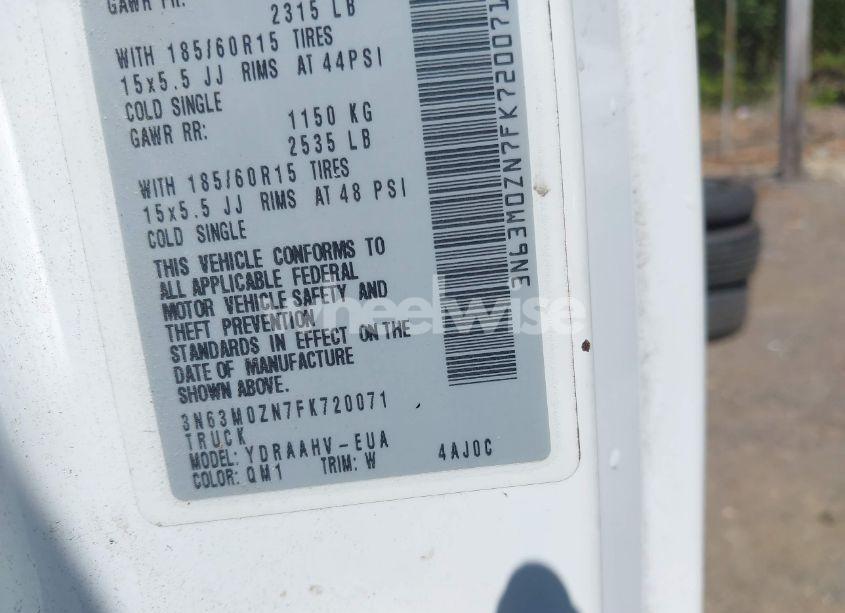 Photo 9 of 2015 Chevrolet City EXPRESS 1LT (VIN 3N63M0ZN7FK720071)