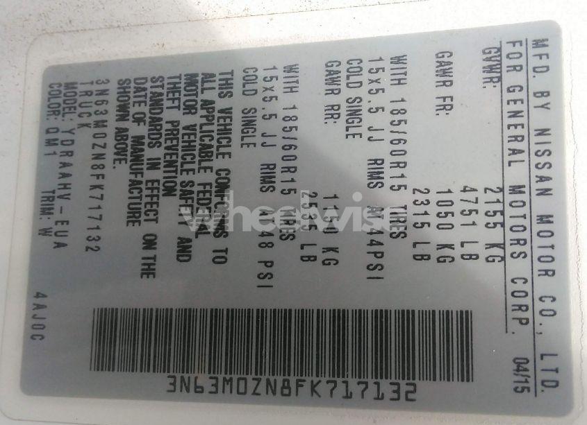 Photo 9 of 2015 Chevrolet City EXPRESS 1LT (VIN 3N63M0ZN8FK717132)