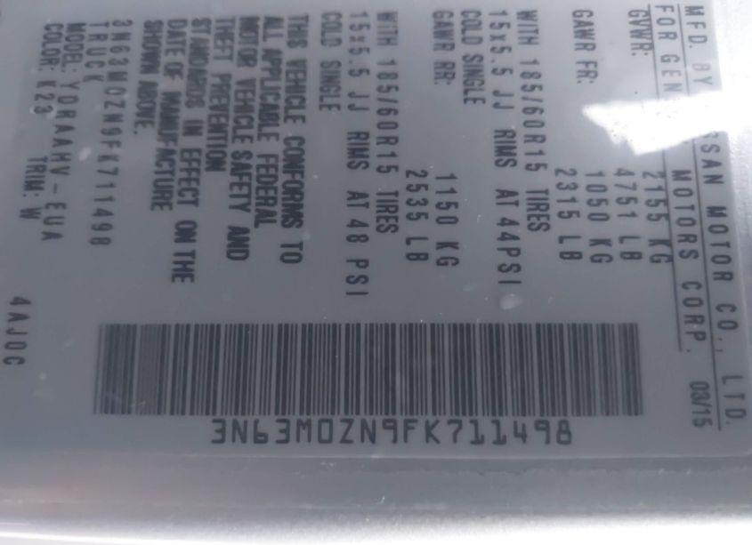 Photo 9 of 2015 Chevrolet City EXPRESS 1LT (VIN 3N63M0ZN9FK711498)