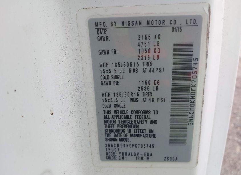 Photo 9 of 2015 Nissan Nv200 SV (VIN 3N6CM0KN0FK705745)