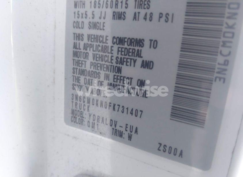 Photo 9 of 2015 Nissan Nv200 S (VIN 3N6CM0KN0FK731407)