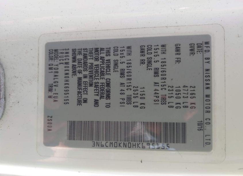 Photo 9 of 2017 Nissan Nv200 SV (VIN 3N6CM0KN0HK695155)