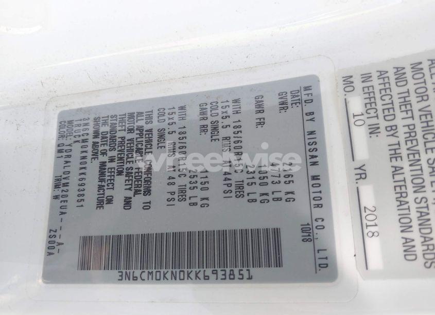 Photo 9 of 2019 Nissan Nv200 S (VIN 3N6CM0KN0KK693851)