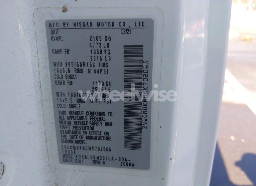 Photo 9 of 2021 Nissan Nv200 CARGO SV XTRONIC CVT (VIN 3N6CM0KN0MK702065)