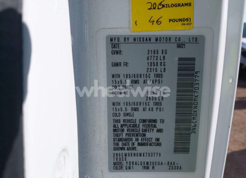 Photo 9 of 2021 Nissan Nv200 CARGO SV XTRONIC CVT (VIN 3N6CM0KN0MK703779)