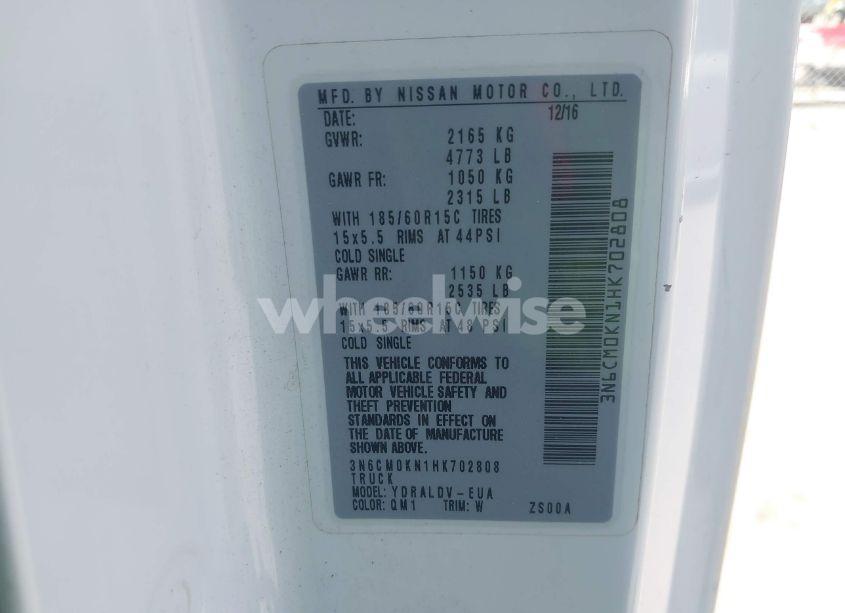 Photo 9 of 2017 Nissan Nv200 S (VIN 3N6CM0KN1HK702808)