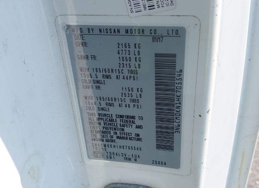 Photo 9 of 2017 Nissan Nv200 S (VIN 3N6CM0KN1HK705546)