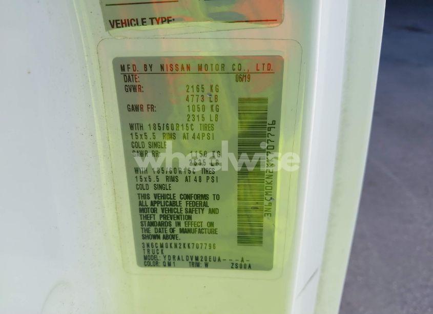 Photo 9 of 2019 Nissan Nv200 S (VIN 3N6CM0KN2KK707796)