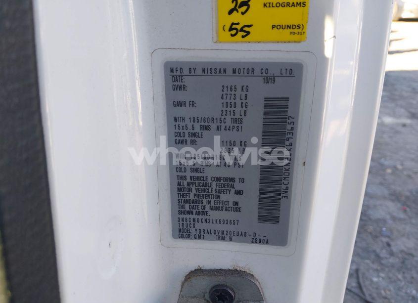 Photo 9 of 2020 Nissan Nv200 CARGO S XTRONIC CVT (VIN 3N6CM0KN2LK693657)