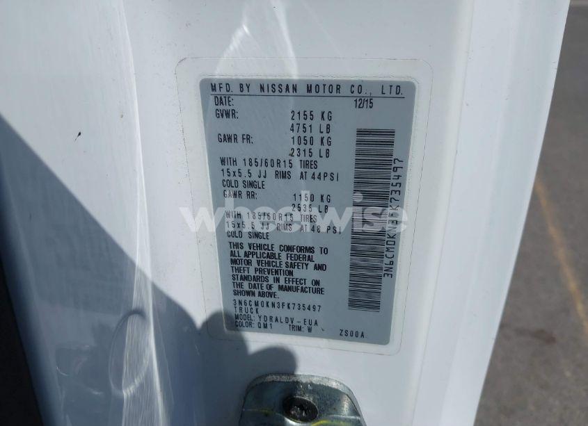 Photo 9 of 2015 Nissan Nv200 S (VIN 3N6CM0KN3FK735497)