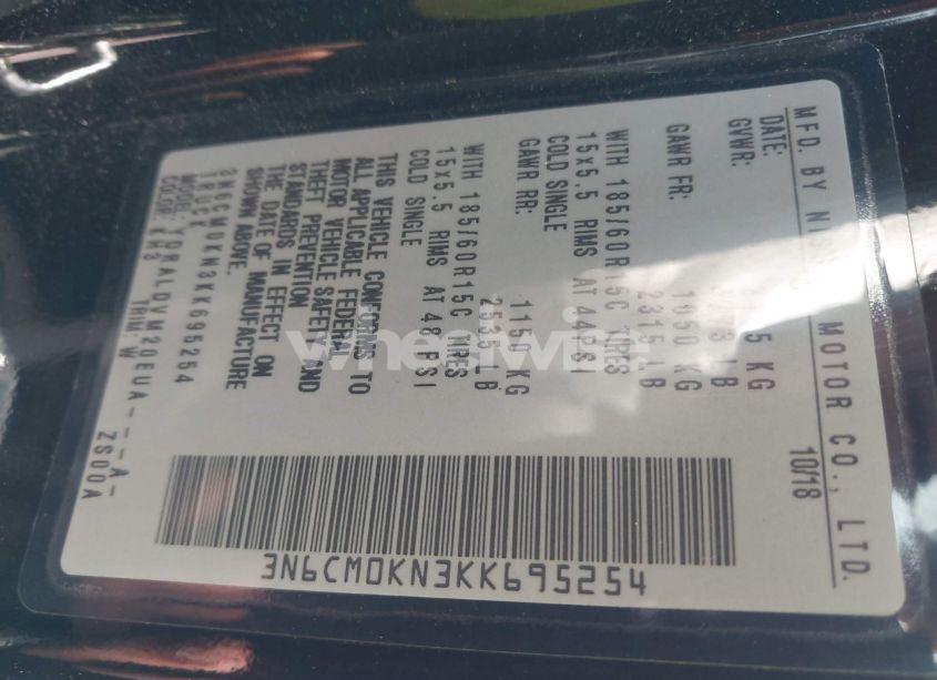 Photo 9 of 2019 Nissan Nv200 S (VIN 3N6CM0KN3KK695254)