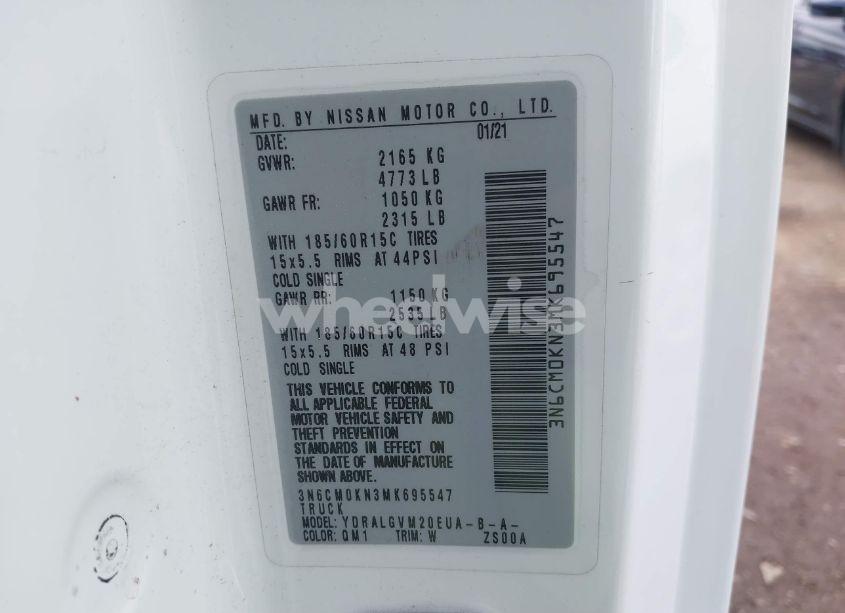 Photo 9 of 2021 Nissan Nv200 CARGO SV XTRONIC CVT (VIN 3N6CM0KN3MK695547)