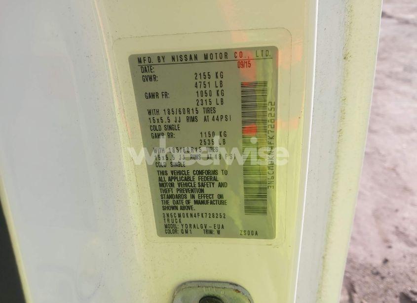 Photo 9 of 2015 Nissan Nv200 SV (VIN 3N6CM0KN4FK728252)