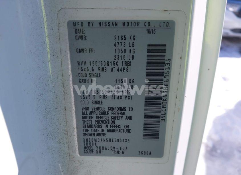 Photo 8 of 2017 Nissan Nv200 S (VIN 3N6CM0KN5HK695135)