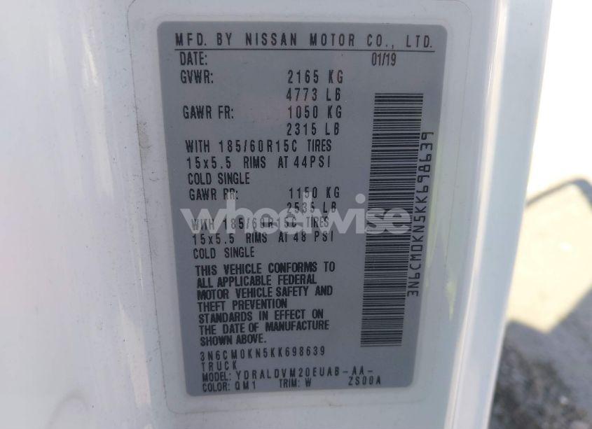 Photo 9 of 2019 Nissan Nv200 S (VIN 3N6CM0KN5KK698639)