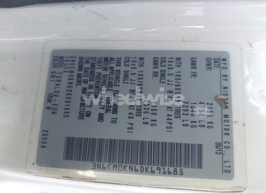 Photo 9 of 2013 Nissan Nv200 S (VIN 3N6CM0KN6DK691685)