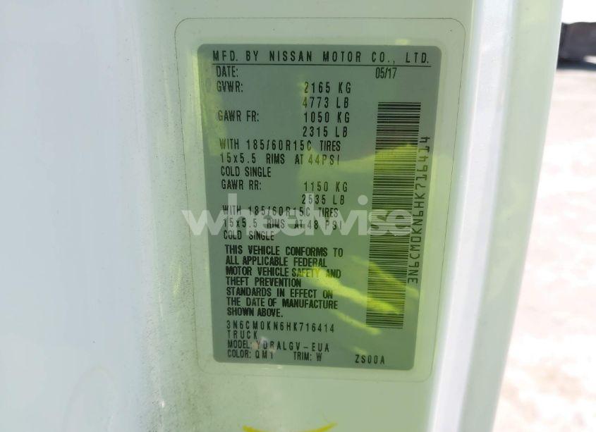 Photo 9 of 2017 Nissan Nv200 SV (VIN 3N6CM0KN6HK716414)