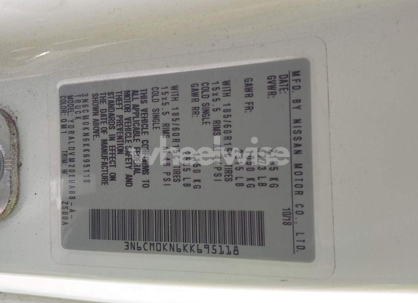 Photo 9 of 2019 Nissan Nv200 S (VIN 3N6CM0KN6KK695118)