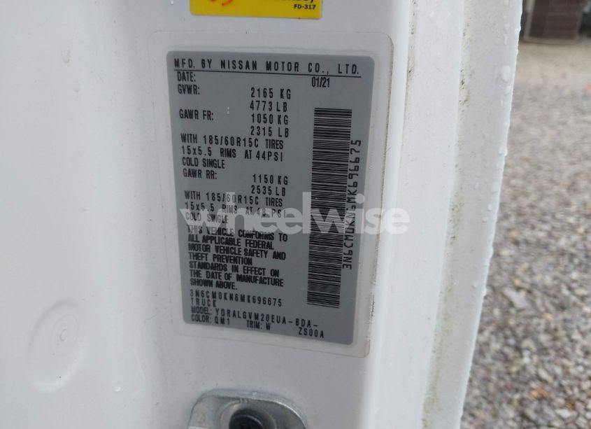 Photo 9 of 2021 Nissan Nv200 CARGO SV XTRONIC CVT (VIN 3N6CM0KN6MK696675)