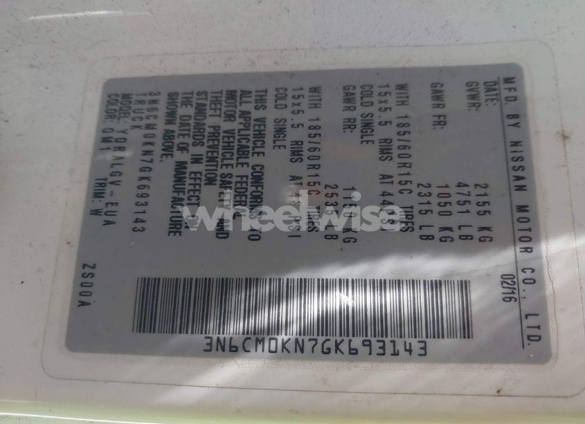 Photo 9 of 2016 Nissan Nv200 SV (VIN 3N6CM0KN7GK693143)