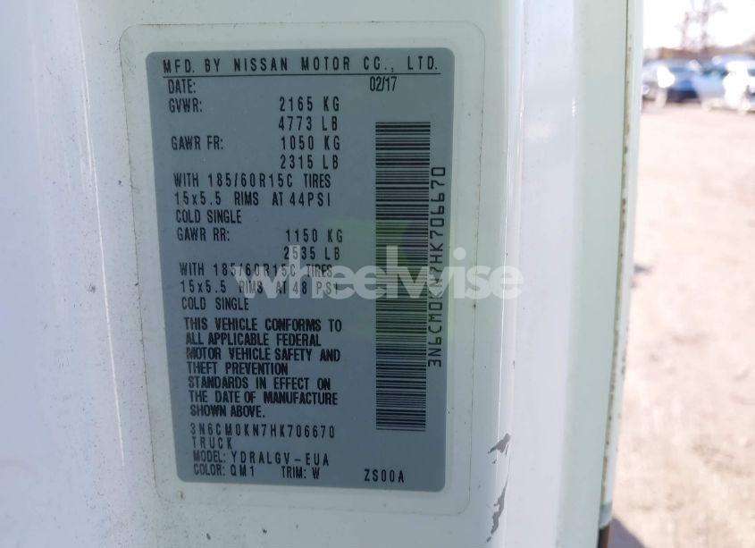 Photo 9 of 2017 Nissan Nv200 SV (VIN 3N6CM0KN7HK706670)