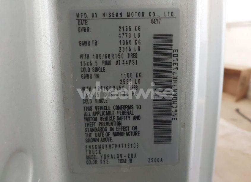 Photo 9 of 2017 Nissan Nv200 SV (VIN 3N6CM0KN7HK713103)