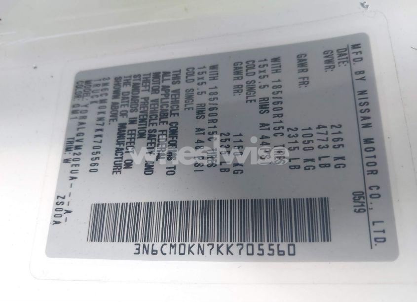 Photo 9 of 2019 Nissan Nv200 SV (VIN 3N6CM0KN7KK705560)