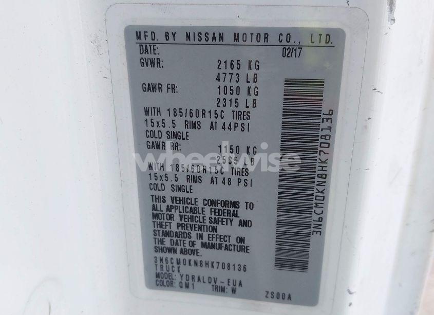 Photo 9 of 2017 Nissan Nv200 S (VIN 3N6CM0KN8HK708136)