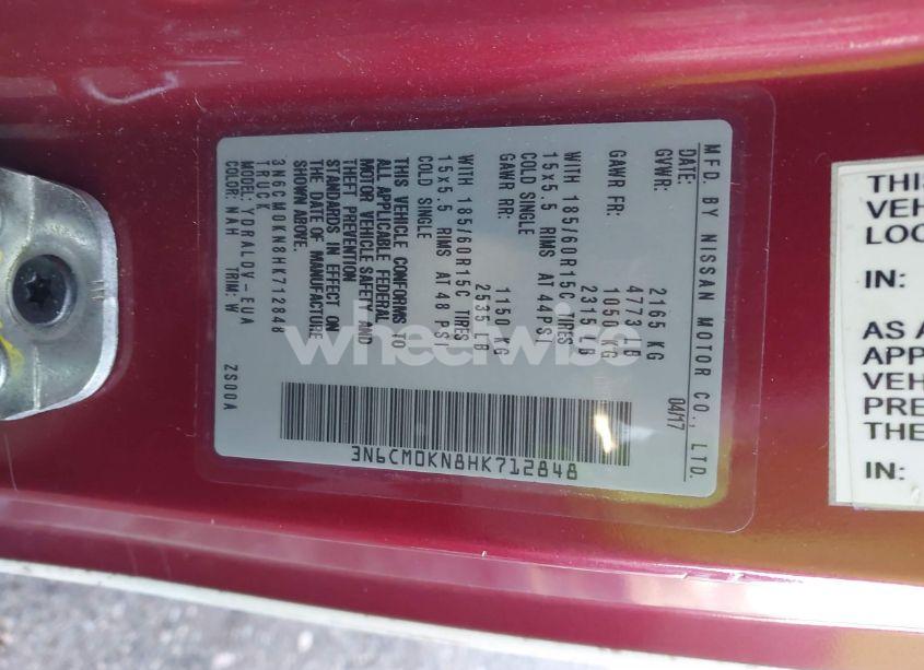 Photo 9 of 2017 Nissan Nv200 S (VIN 3N6CM0KN8HK712848)