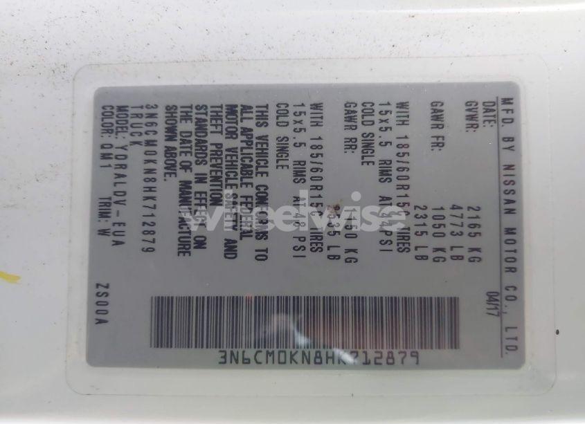 Photo 9 of 2017 Nissan Nv200 S (VIN 3N6CM0KN8HK712879)