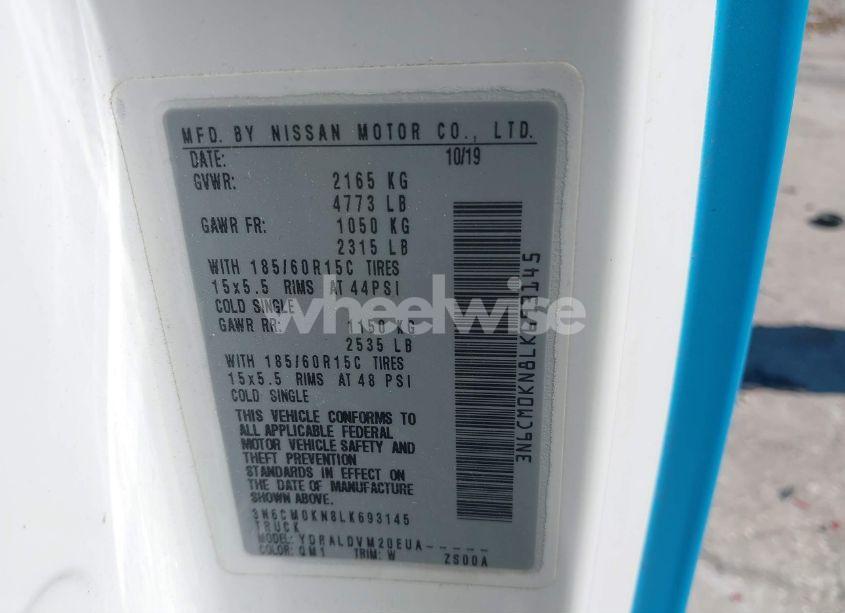 Photo 9 of 2020 Nissan Nv200 CARGO S XTRONIC CVT (VIN 3N6CM0KN8LK693145)