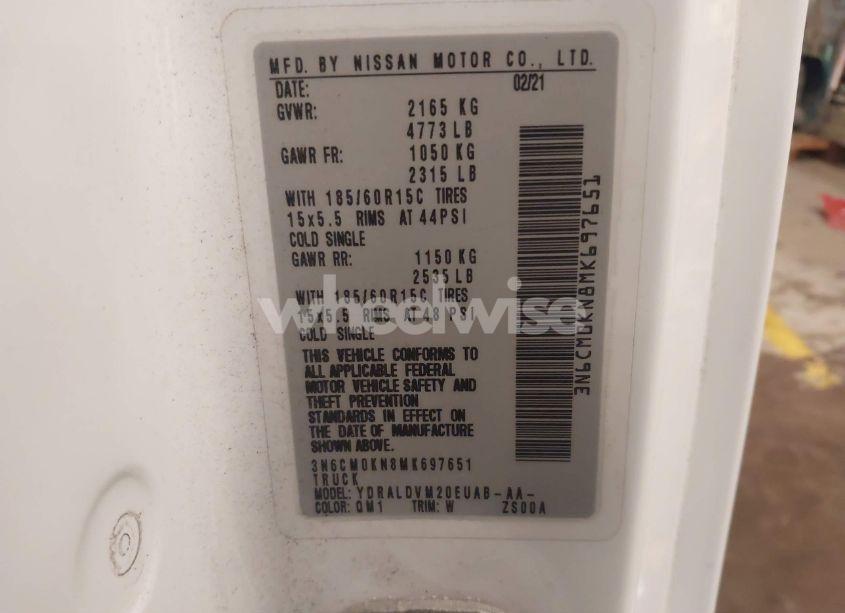 Photo 9 of 2021 Nissan Nv200 CARGO S XTRONIC CVT (VIN 3N6CM0KN8MK697651)