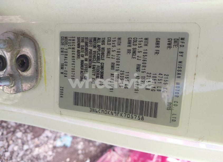 Photo 9 of 2015 Nissan Nv200 SV (VIN 3N6CM0KN9FK705758)