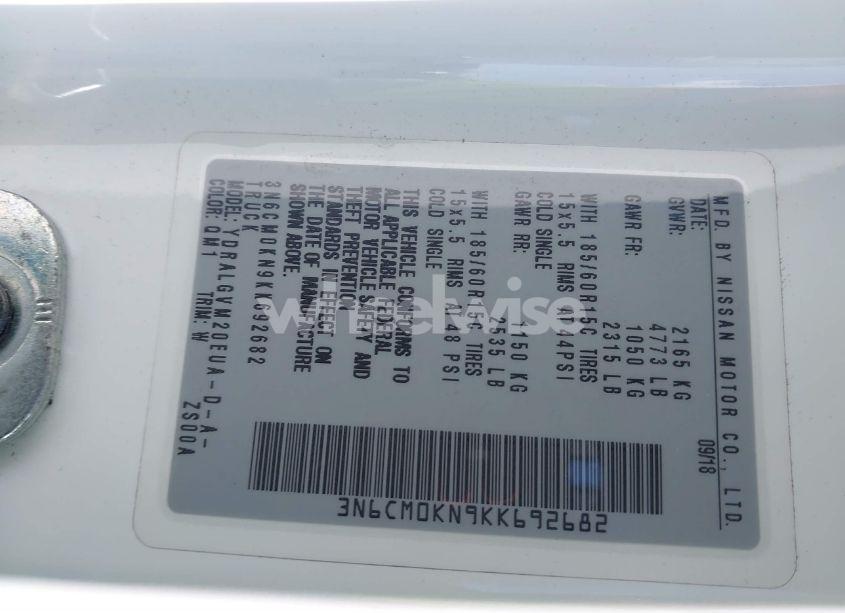 Photo 9 of 2019 Nissan Nv200 SV (VIN 3N6CM0KN9KK692682)