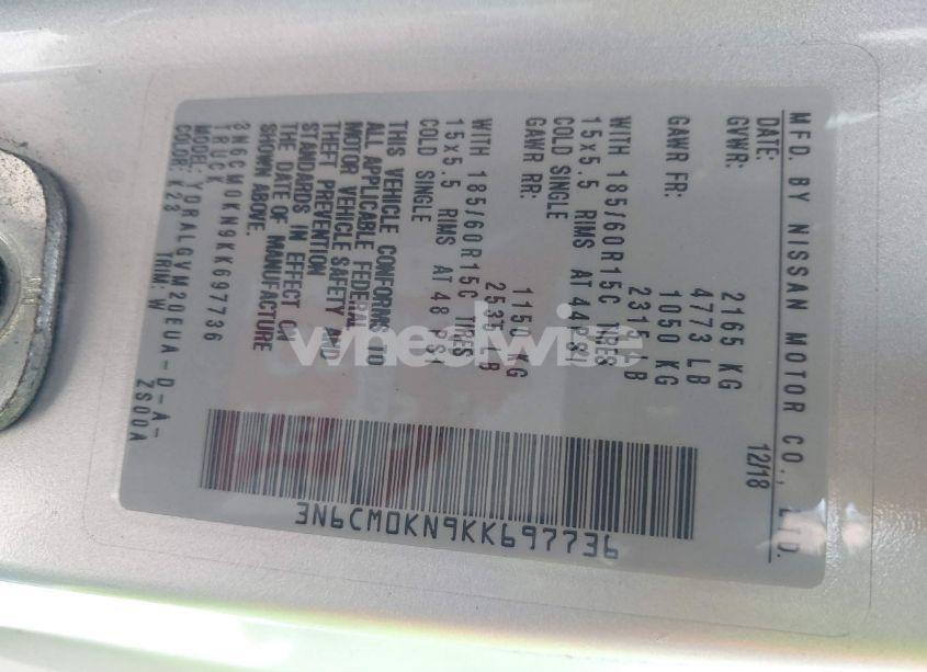 Photo 9 of 2019 Nissan Nv200 SV (VIN 3N6CM0KN9KK697736)