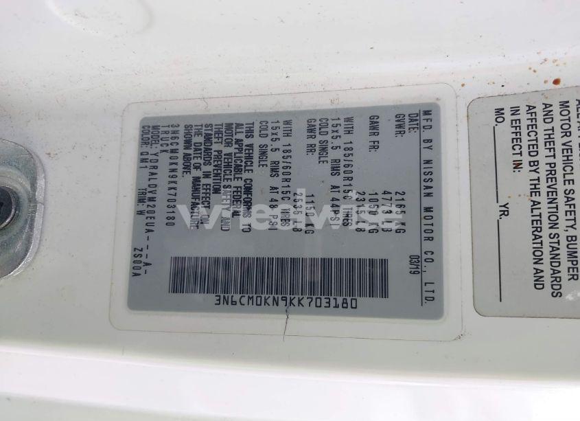 Photo 9 of 2019 Nissan Nv200 S (VIN 3N6CM0KN9KK703180)