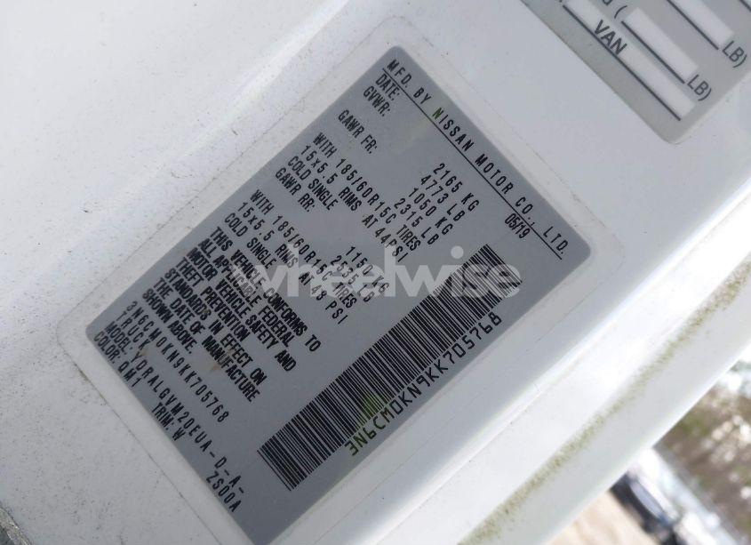 Photo 9 of 2019 Nissan Nv200 SV (VIN 3N6CM0KN9KK705768)