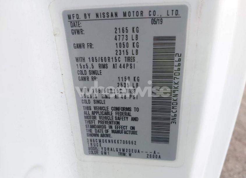 Photo 9 of 2019 Nissan Nv200 SV (VIN 3N6CM0KN9KK706662)