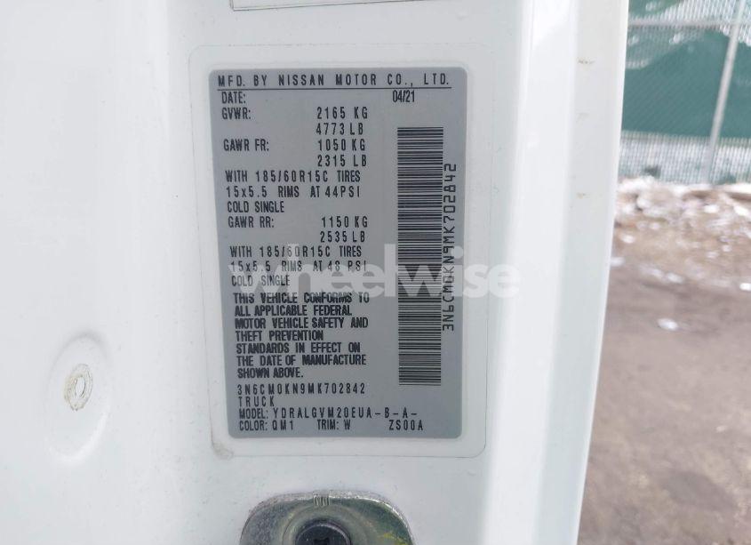 Photo 9 of 2021 Nissan Nv200 CARGO SV XTRONIC CVT (VIN 3N6CM0KN9MK702842)