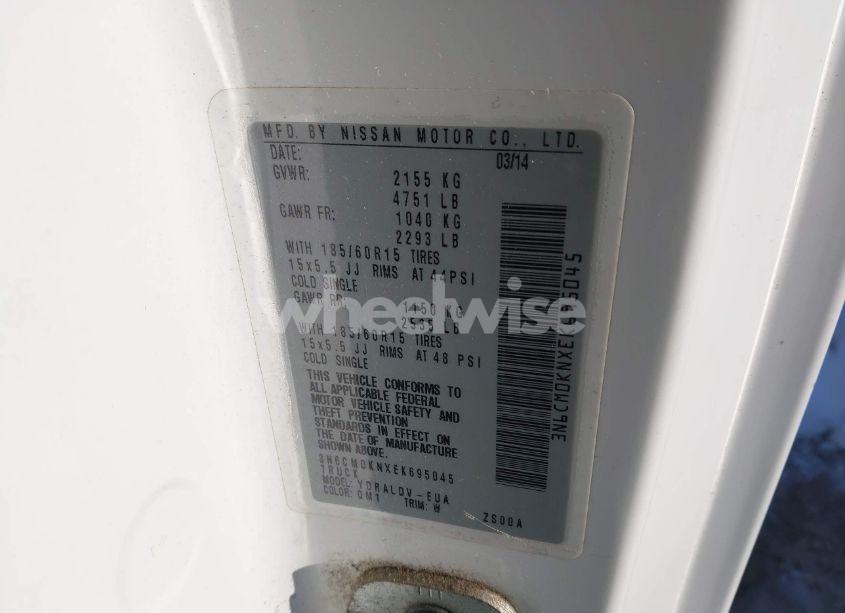 Photo 9 of 2014 Nissan Nv200 S (VIN 3N6CM0KNXEK695045)