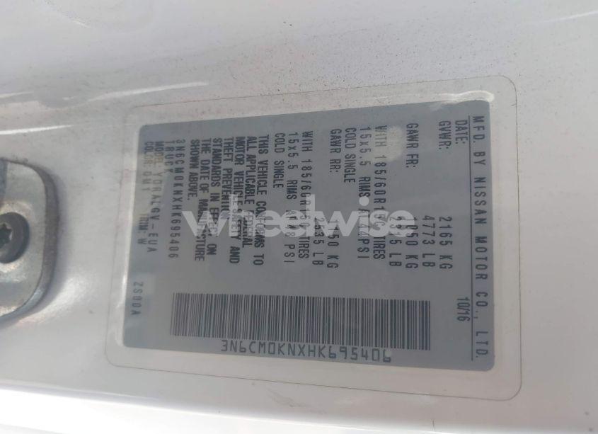 Photo 9 of 2017 Nissan Nv200 SV (VIN 3N6CM0KNXHK695406)