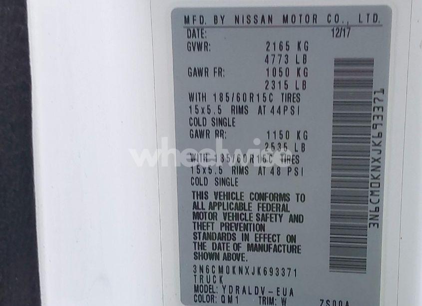 Photo 9 of 2018 Nissan Nv200 S (VIN 3N6CM0KNXJK693371)