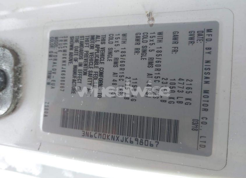 Photo 9 of 2018 Nissan Nv200 COMPACT CARGO (VIN 3N6CM0KNXJK698067)